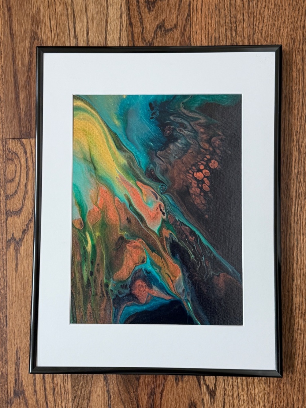 Framed Acrylic Painting on Canvas. 12x16